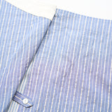 HANDKERCHIEF HEM WRAP SKIRT STRIPE