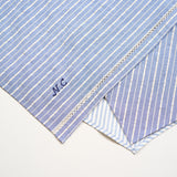 HANDKERCHIEF HEM WRAP SKIRT STRIPE