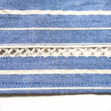 HANDKERCHIEF HEM WRAP SKIRT STRIPE