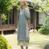 ANTIQUE APRON DRESS STRIPE