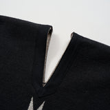 TRIBAL PONCHO  RAG JACQUARD