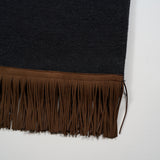 TRIBAL PONCHO  RAG JACQUARD