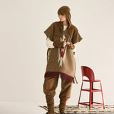 TRIBAL PONCHO  RAG JACQUARD