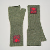 WOOL FINGERLESS GLOVES