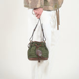 HUNTING WORLD × Nigel Cabourn MINI DRAWSTRING BAG VENTILE QT