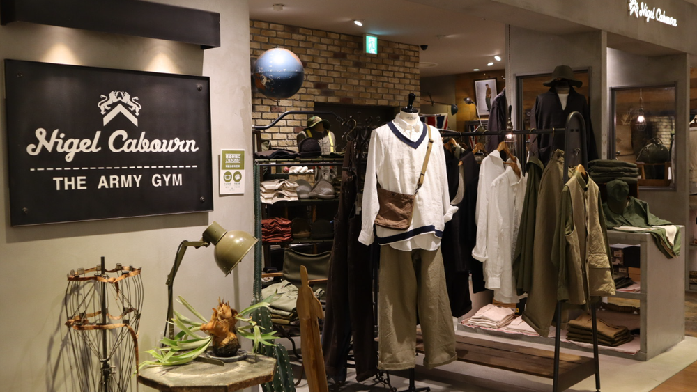 Nigel Cabourn THE ARMY GYM LUCUA OSAKA STORE